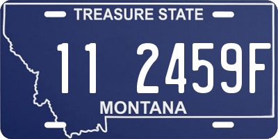 MT license plate 112459F