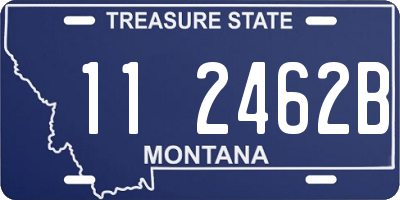 MT license plate 112462B