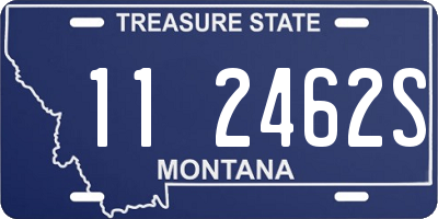 MT license plate 112462S