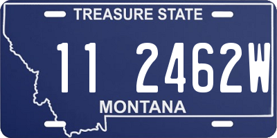 MT license plate 112462W