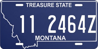 MT license plate 112464Z