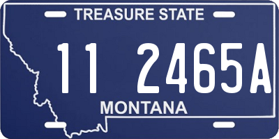 MT license plate 112465A