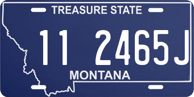 MT license plate 112465J