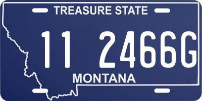 MT license plate 112466G