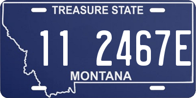 MT license plate 112467E