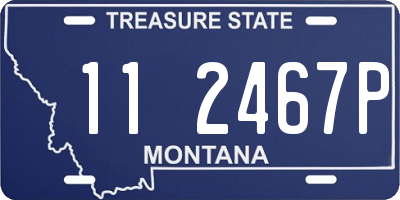 MT license plate 112467P