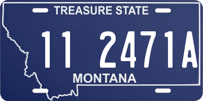 MT license plate 112471A