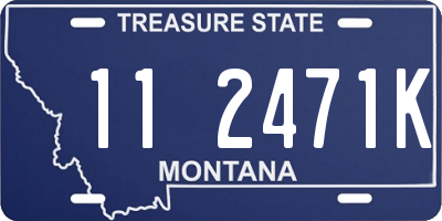 MT license plate 112471K