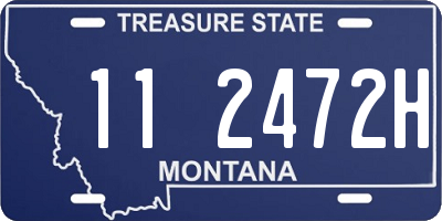 MT license plate 112472H