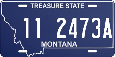 MT license plate 112473A