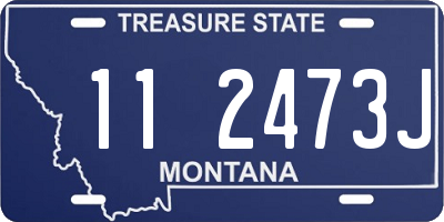 MT license plate 112473J