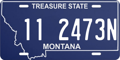 MT license plate 112473N