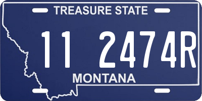 MT license plate 112474R