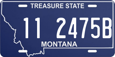 MT license plate 112475B