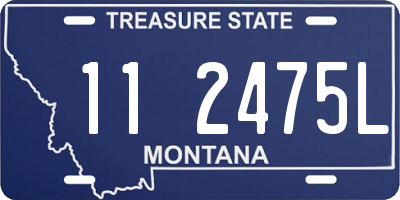 MT license plate 112475L