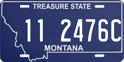 MT license plate 112476C