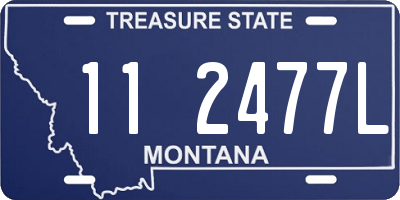 MT license plate 112477L