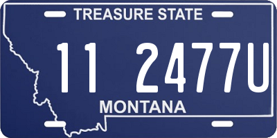 MT license plate 112477U