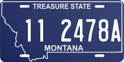 MT license plate 112478A