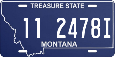 MT license plate 112478I