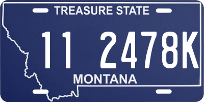 MT license plate 112478K