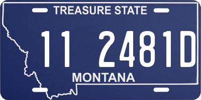 MT license plate 112481D