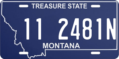 MT license plate 112481N