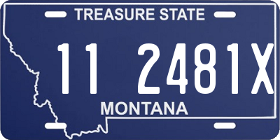 MT license plate 112481X