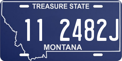 MT license plate 112482J