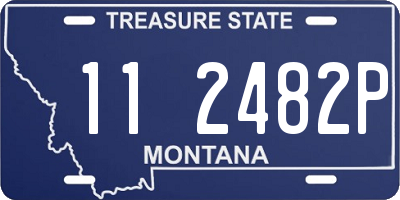 MT license plate 112482P