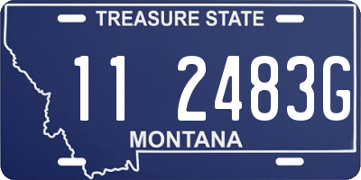 MT license plate 112483G