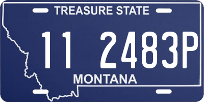 MT license plate 112483P