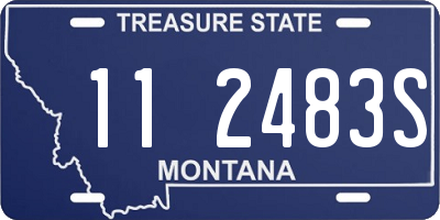 MT license plate 112483S