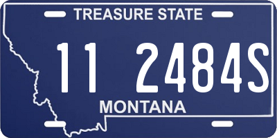 MT license plate 112484S