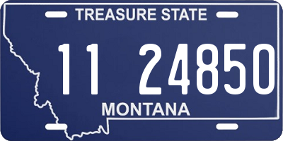 MT license plate 112485O