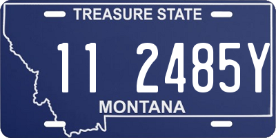 MT license plate 112485Y