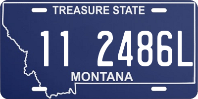 MT license plate 112486L