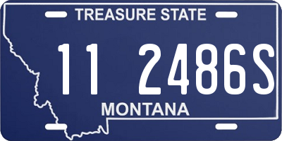 MT license plate 112486S