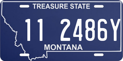 MT license plate 112486Y