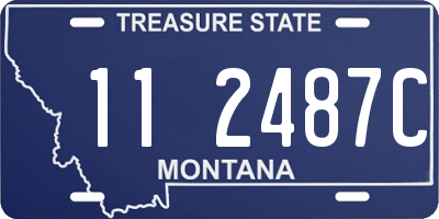 MT license plate 112487C
