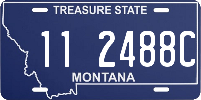 MT license plate 112488C