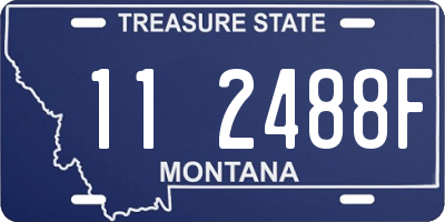 MT license plate 112488F