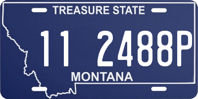 MT license plate 112488P