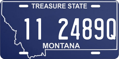 MT license plate 112489Q