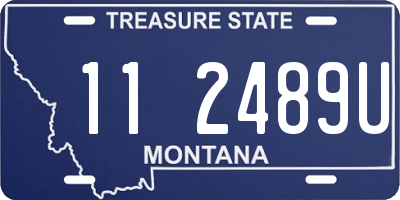 MT license plate 112489U