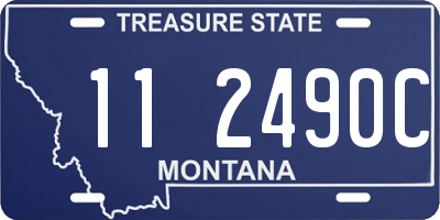 MT license plate 112490C