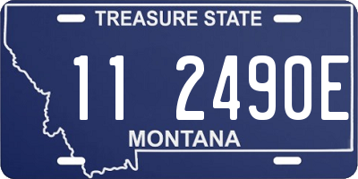 MT license plate 112490E