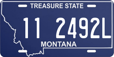 MT license plate 112492L