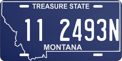 MT license plate 112493N