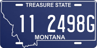 MT license plate 112498G